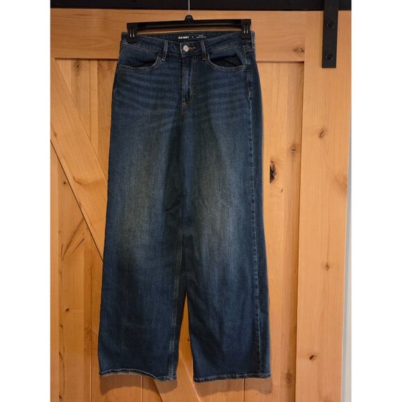 Old Navy High Rise Wow Wide Leg Size 6 Womens Jeans 28x30" - Picture 1 of 14